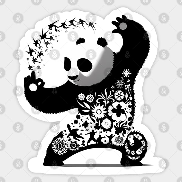 Kung Fu Panda Sticker by Pastew Stdio